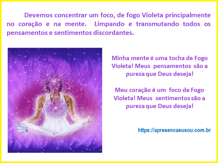 chama violeta nos sentimentos